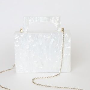 Pearl White Acrylic Bag